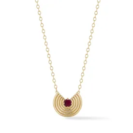 Grand Revival Birthstone Necklace - Garnet